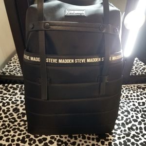 Steve Madden - Black & White- Nylon Full Size Backpack